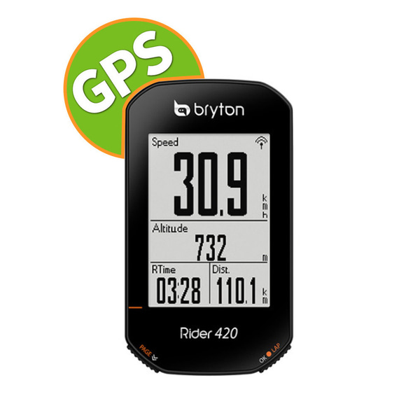 브라이튼 라이더 420 GPS 기반 자전거 속도계 네비게이션