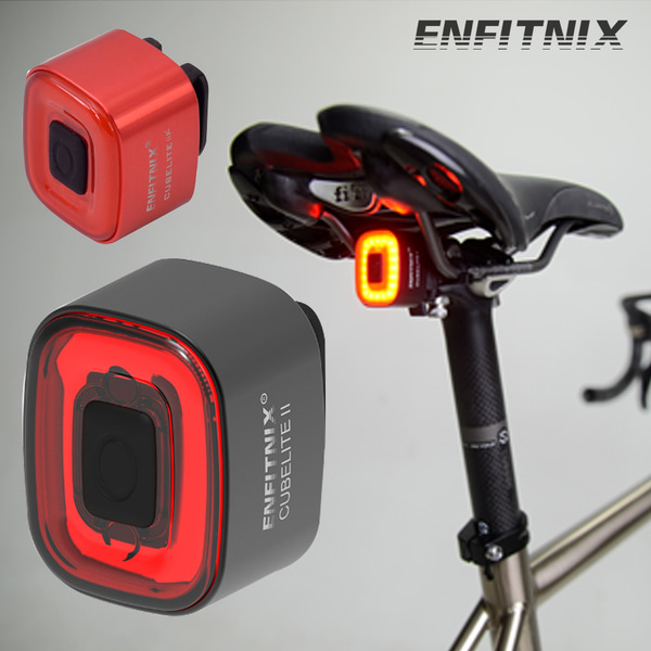 엔피트닉스 큐브라이트2K 자전거 후미등 야간 안전등 스마트 기능 감속센서